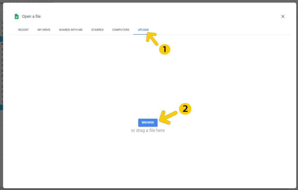 How To Transfer An Excel Spreadsheet To Google Docs