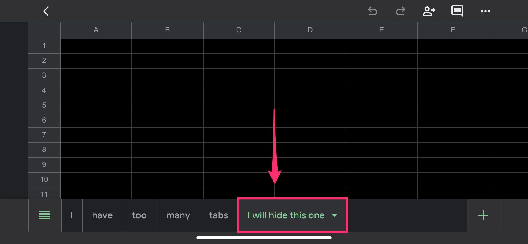 Hide Tab Control How to Hide and Unhide Tabs in Google Sheets (with Pictures)
