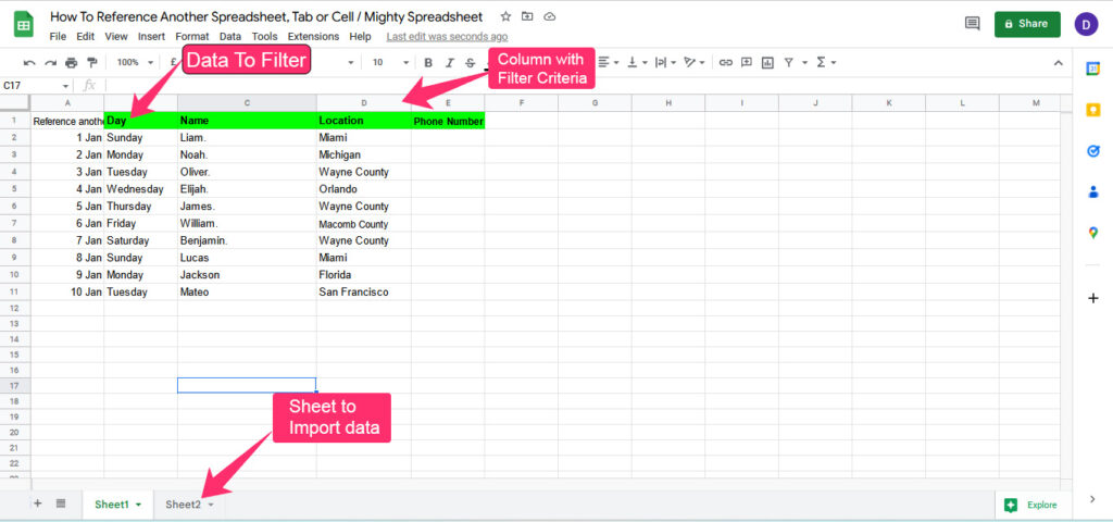 Pull Data From Another Sheet Based on Criteria details