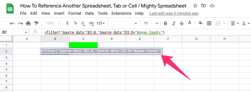 =filter('Source data'!CellRange,' Source data'!CellRange= Filter Data)