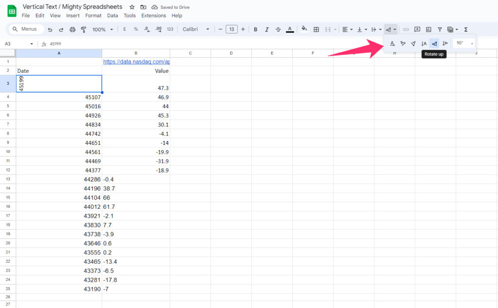 Rotate Text In Google Sheets Option To Customize Text Orientation