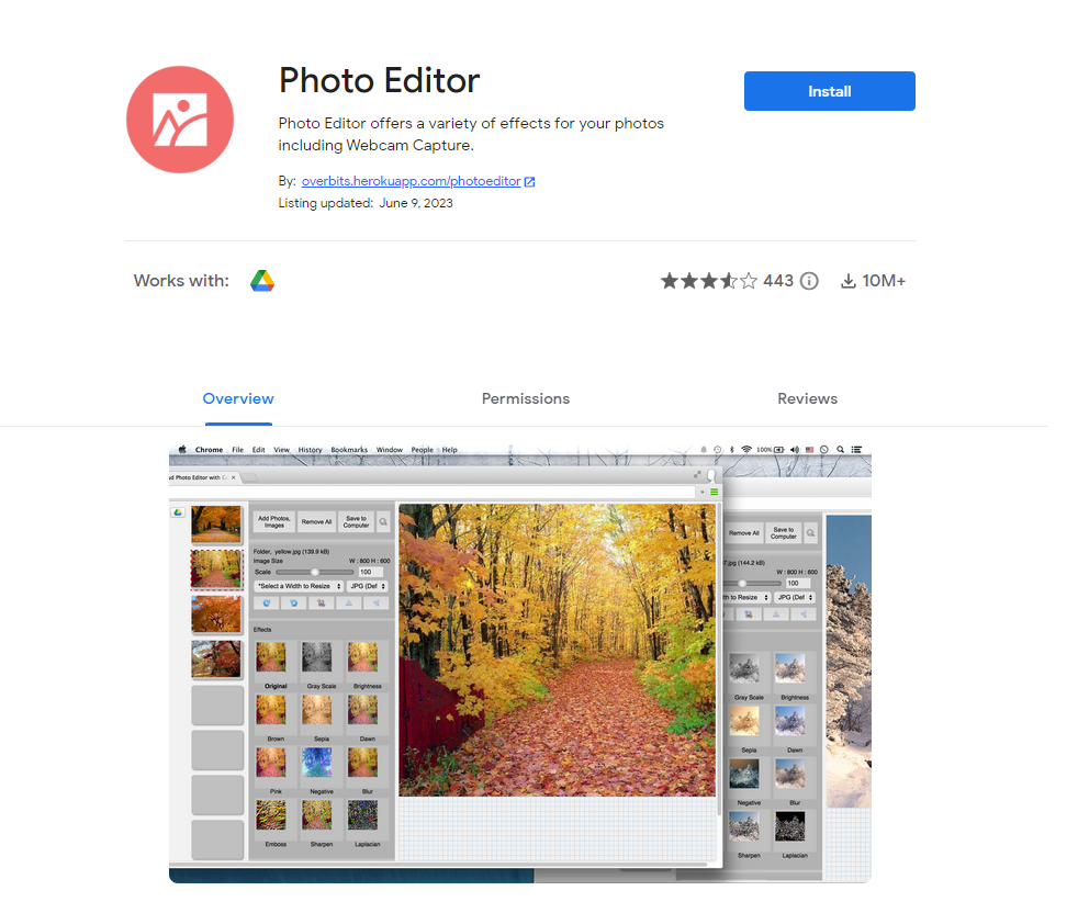 Photo Editor by Overbits